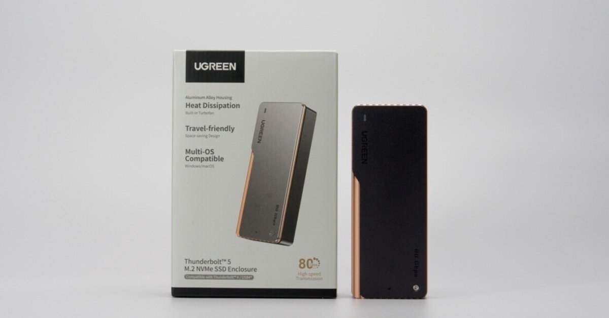 UGREEN M.2 SSDケース 80Gbps　Thunderbolt5対応 Amazon.co.jp: UGREEN M.2 SSD 外付けケース 【80Gbps超高速】 M