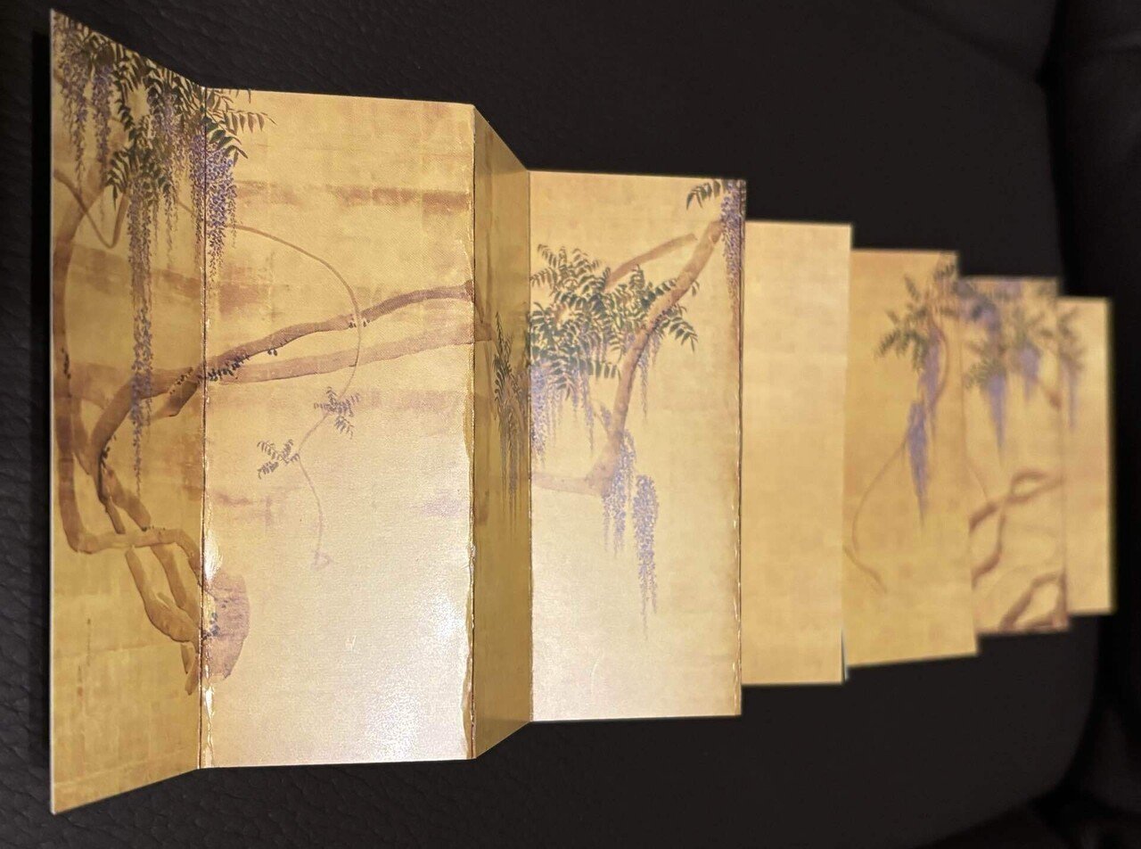 円山応挙、藤花図屏風、超希少・大判画集画、新品高級額装付 楽天市場】漆絵 円山応挙の名作_藤花図(とうかず) nh111 : 絵画