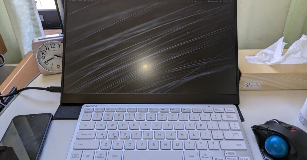 病室にMac miniとモバイルモニターを持ち込んでみた【入院】｜【がんと