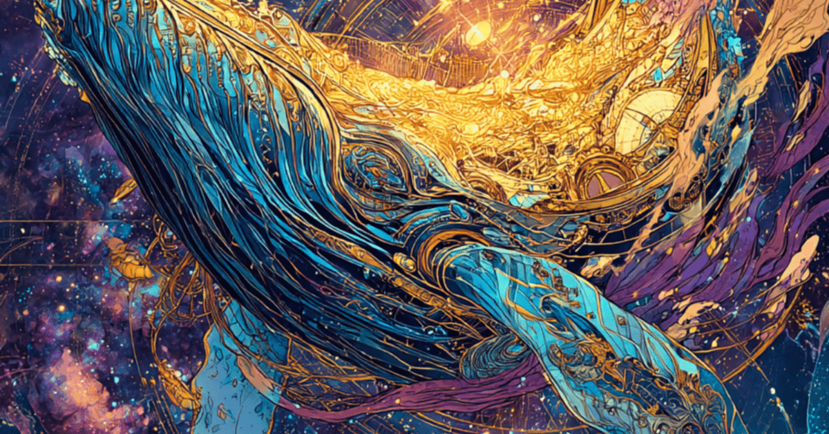 AI画像生成】🐳星をうたう鯨🐋🐉竜と人間の調べ🐉：midjourney