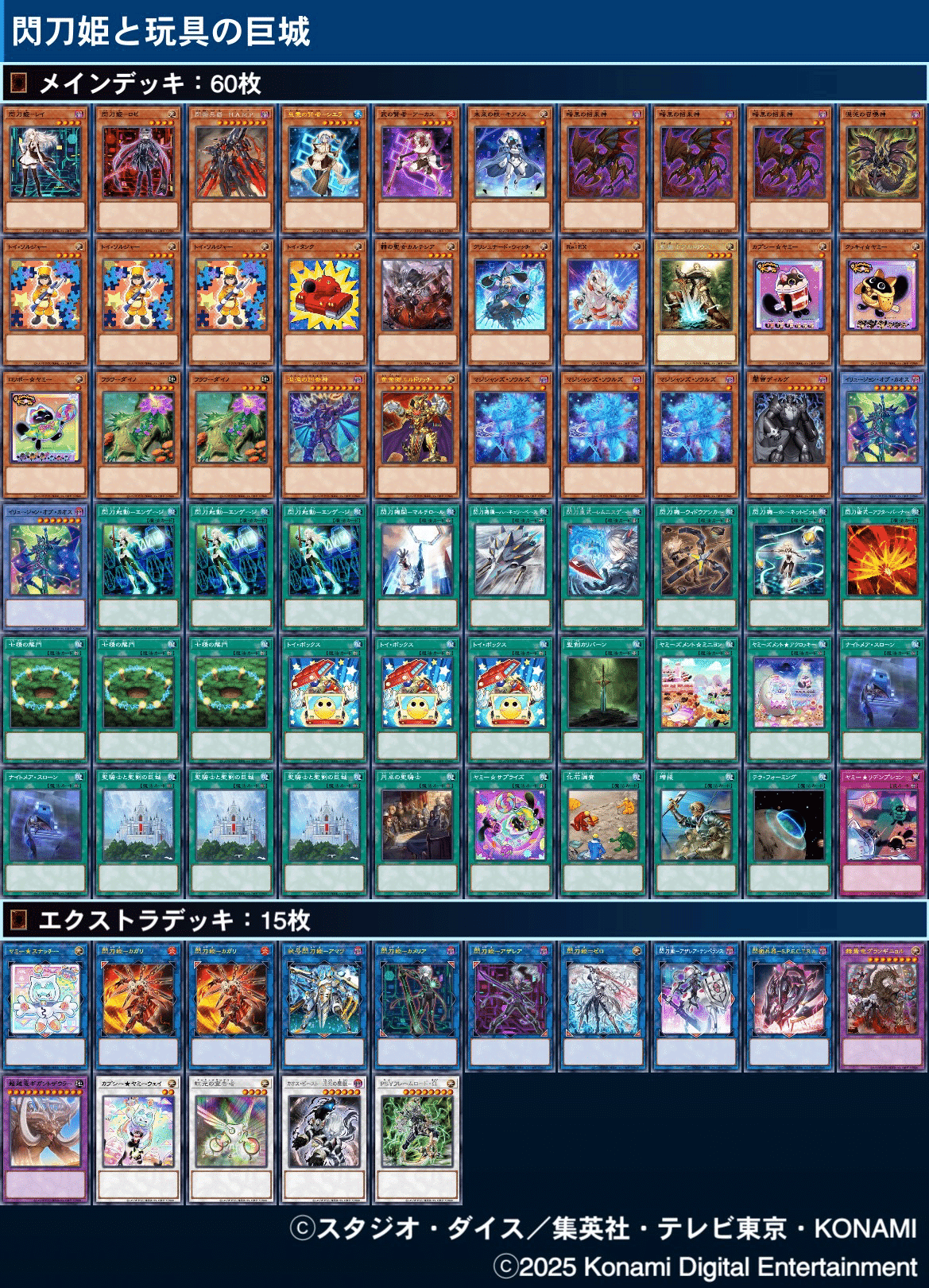 遊戯王デッキ紹介『閃刀姫と玩具の巨城』｜0ver