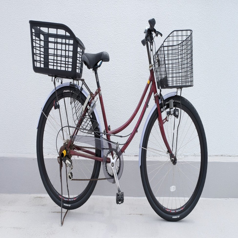 ママチャリ改造メモ（27.5er化,1×(9-1)化,リアキャリパー化）｜KURE