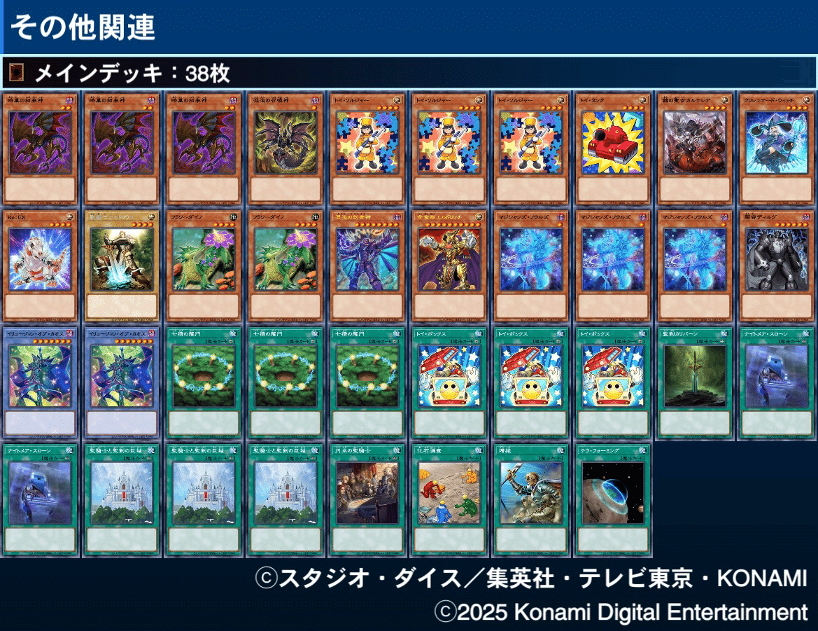 大会優勝ガチ構築済みデッキ 遊戯王 閃刀姫 閃刀機 デッキ