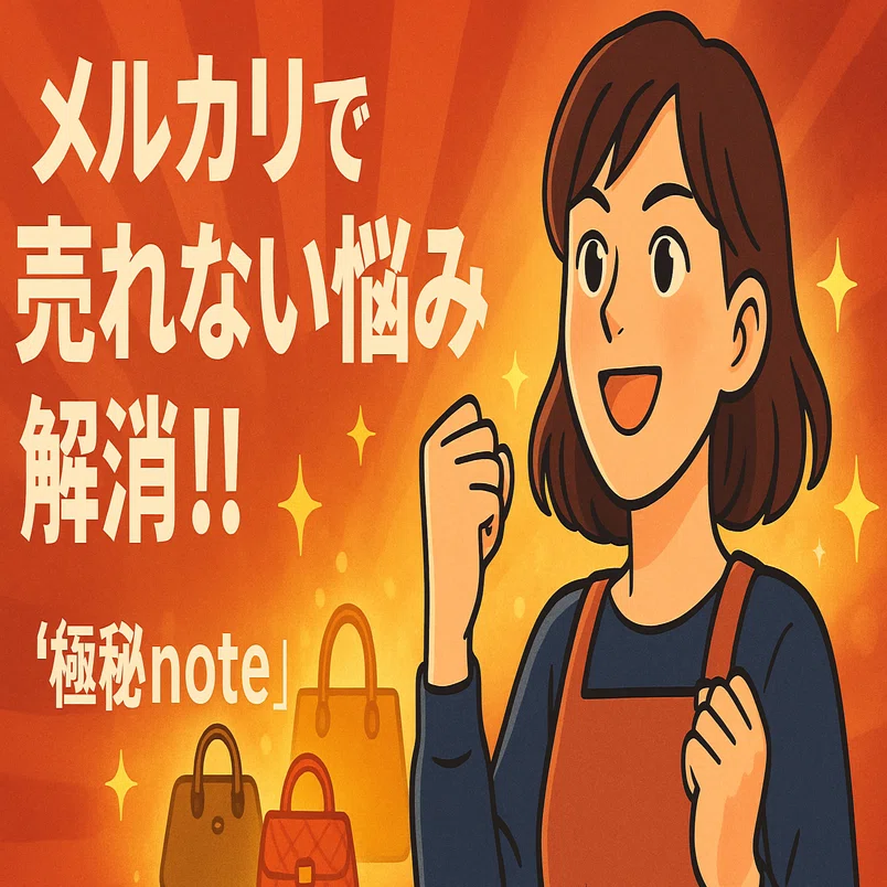 メルカリで売れない悩み解消!!極秘note✨｜きんじろう@?メルカリ副業 