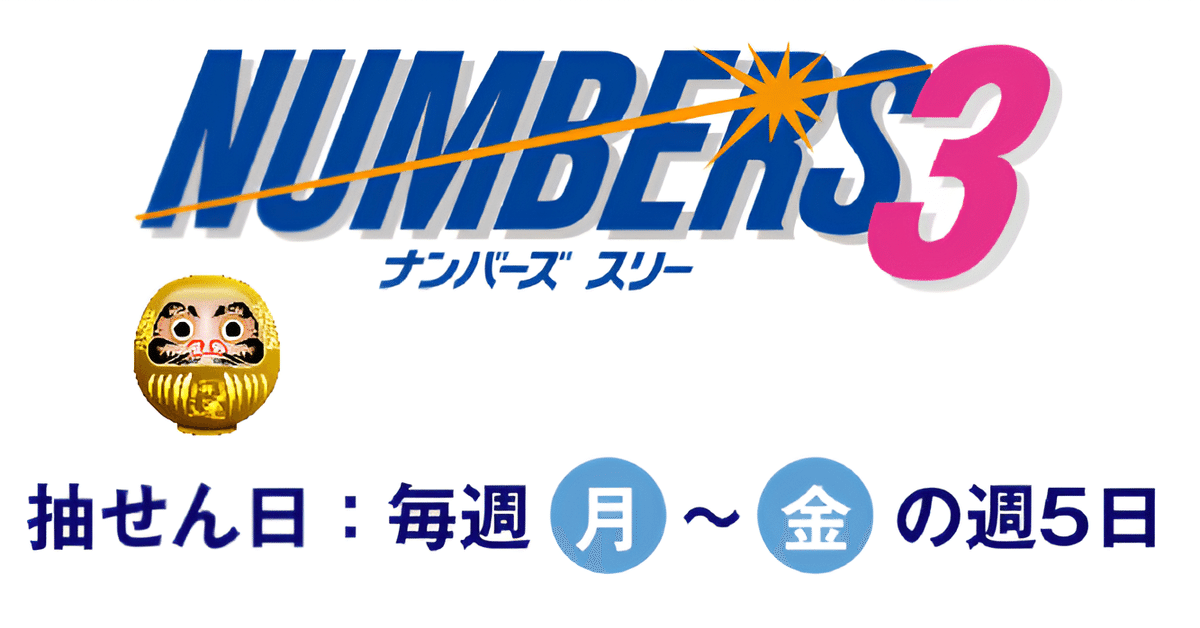 👑05/12(月)ナンバーズ3当選数字をAI予想 Pythonによる機械学習で購入数字5点+2点を公開 当選確率はnoteでトップクラス🎊幸運 ...