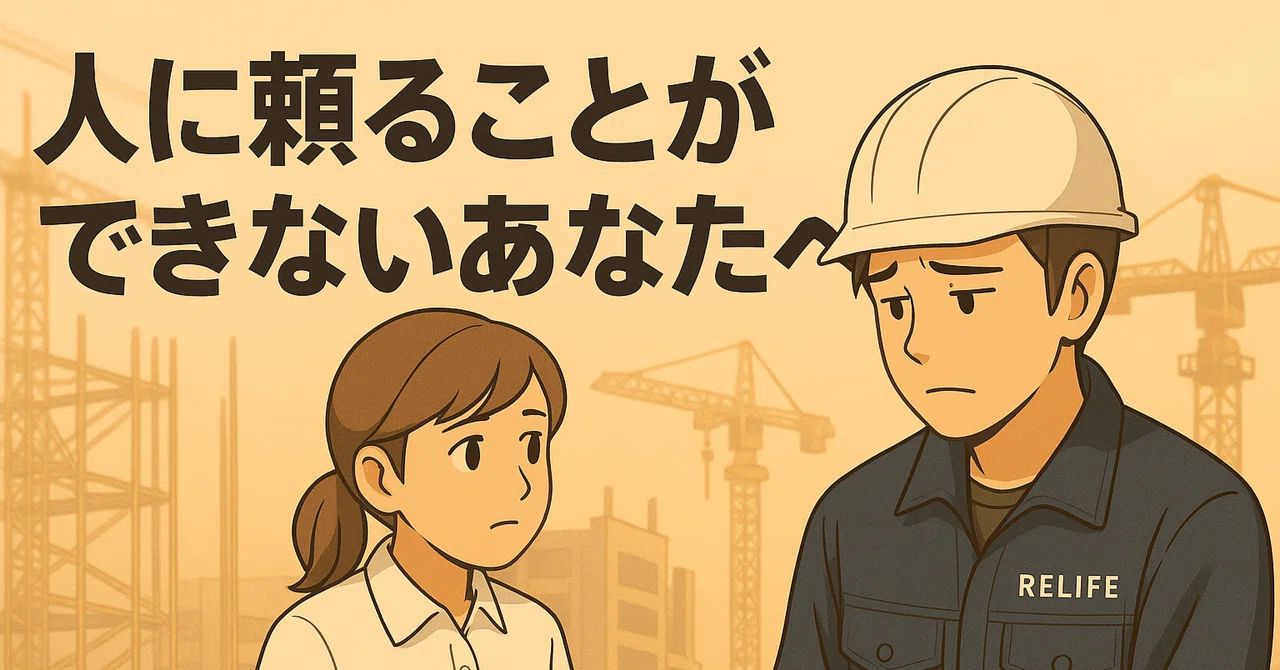 人に頼ることができないあなたへ｜RELIFE