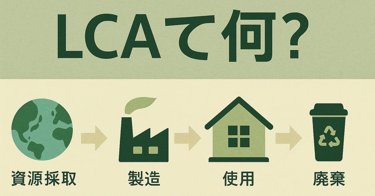 LCA（Life Cycle Assessment）＝ライフサイクルアセスメントとは？｜sustainable_inte