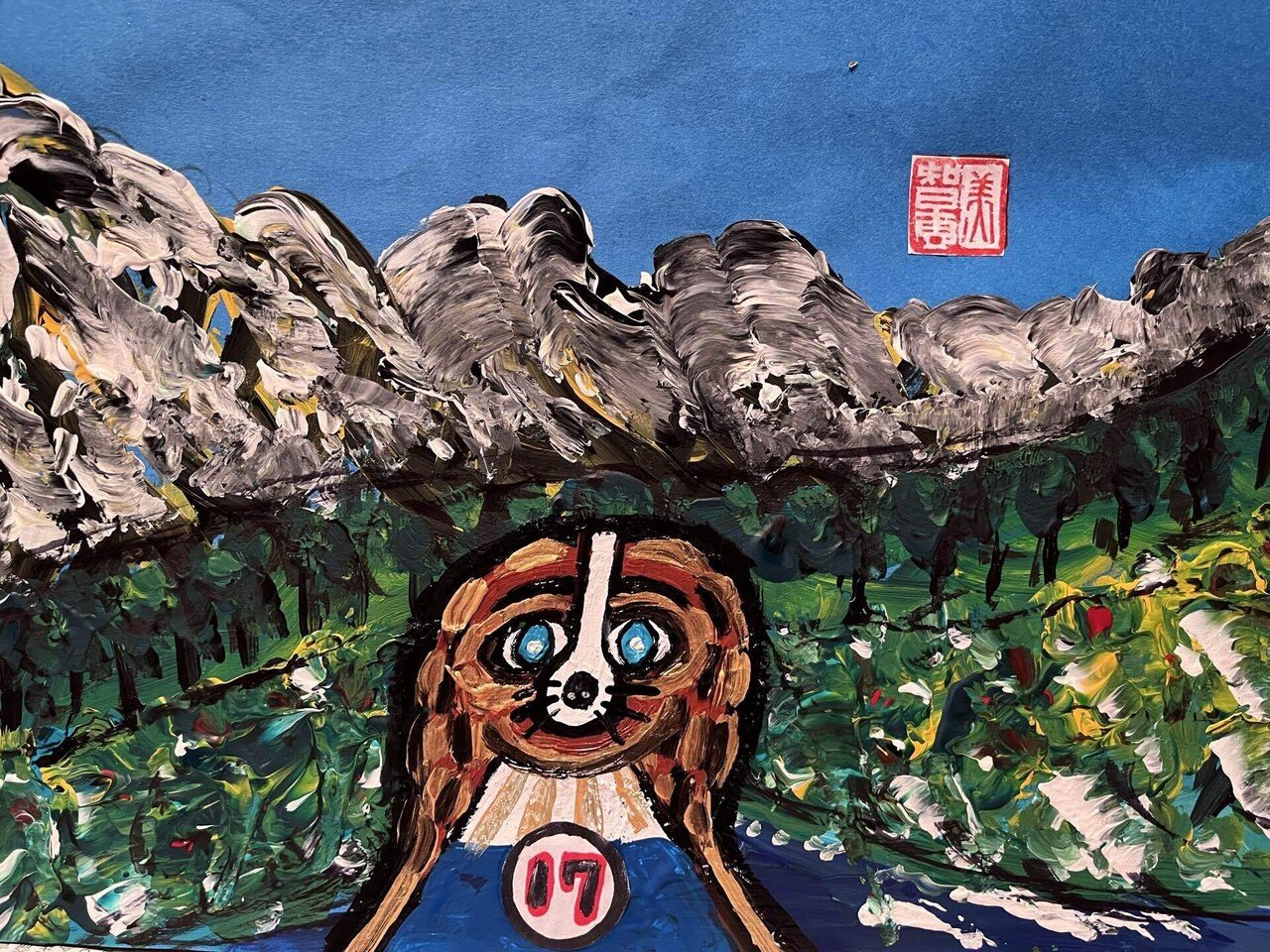 沖縄のピカソ小波津有希」29歳🌈小波津智恵美66歳❤️親子絵画に挑戦