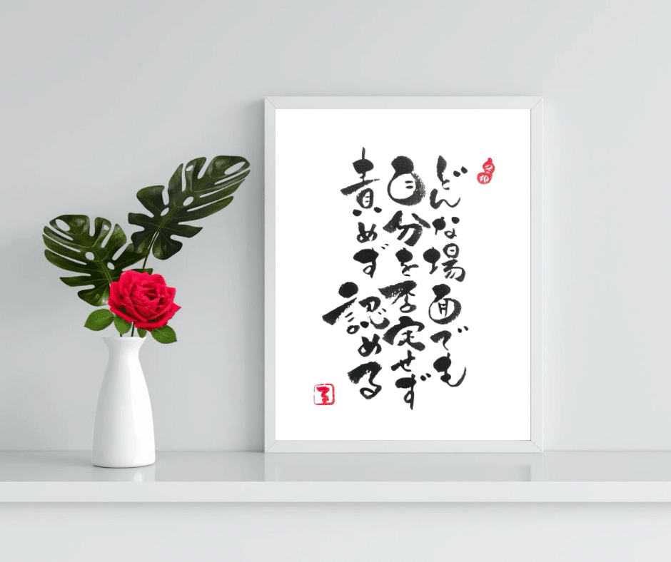 心にホッと…④｜るみちゃん|50代趣味で始めた筆文字アートで副業