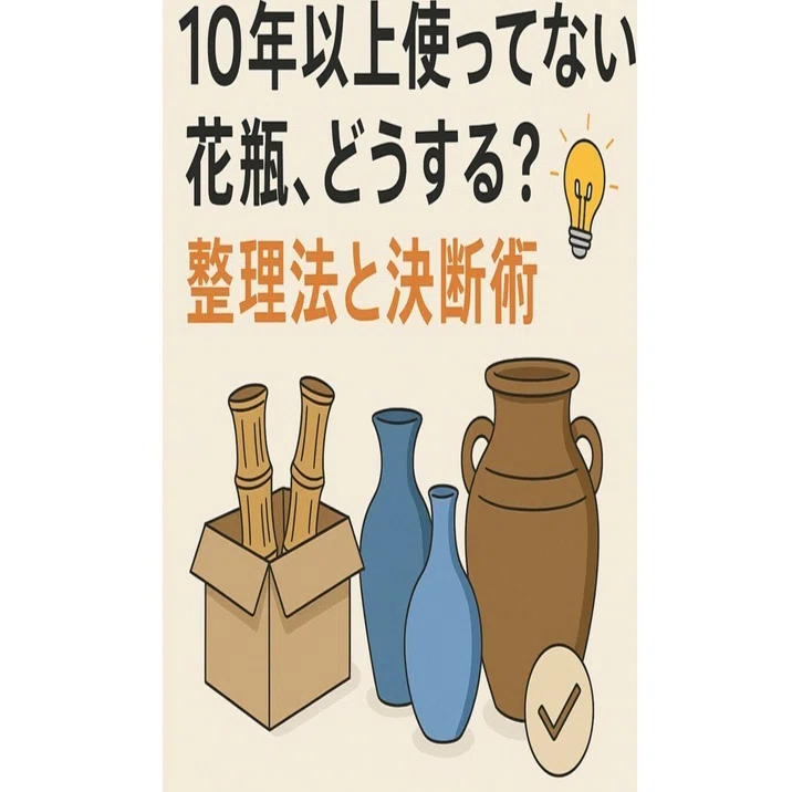 断捨離】10年以上使ってない花瓶、どうする？整理法と決断術💡｜大薮