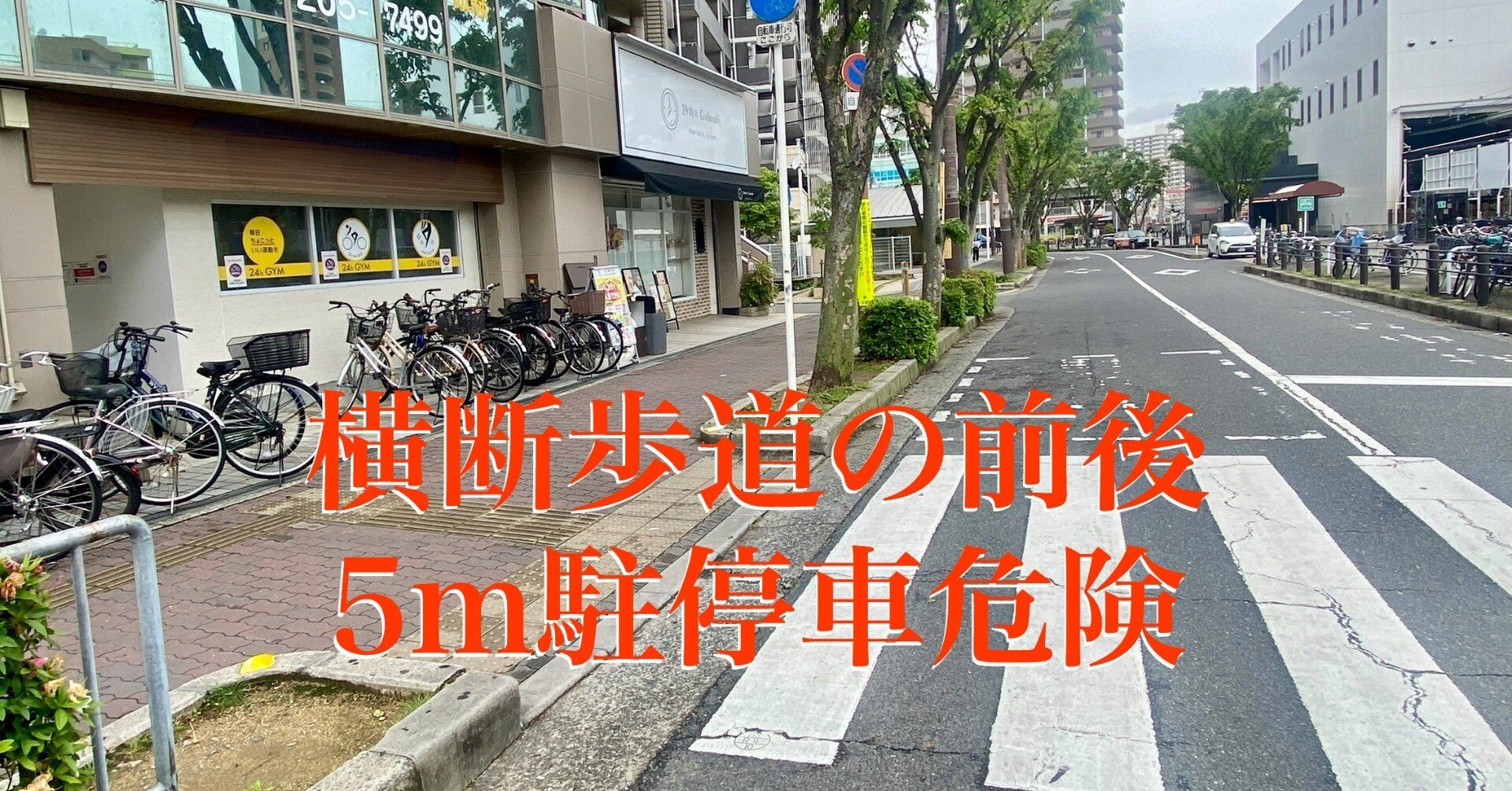 前後5mは死角 横断歩道を安全に｜timer2