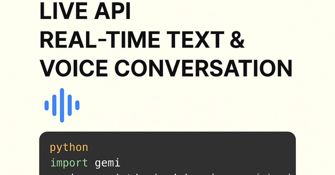 Developer API Geminiを使ってみる｜Live APIを使ってみる。Text入力ーAudio出力（その2）｜PON吉