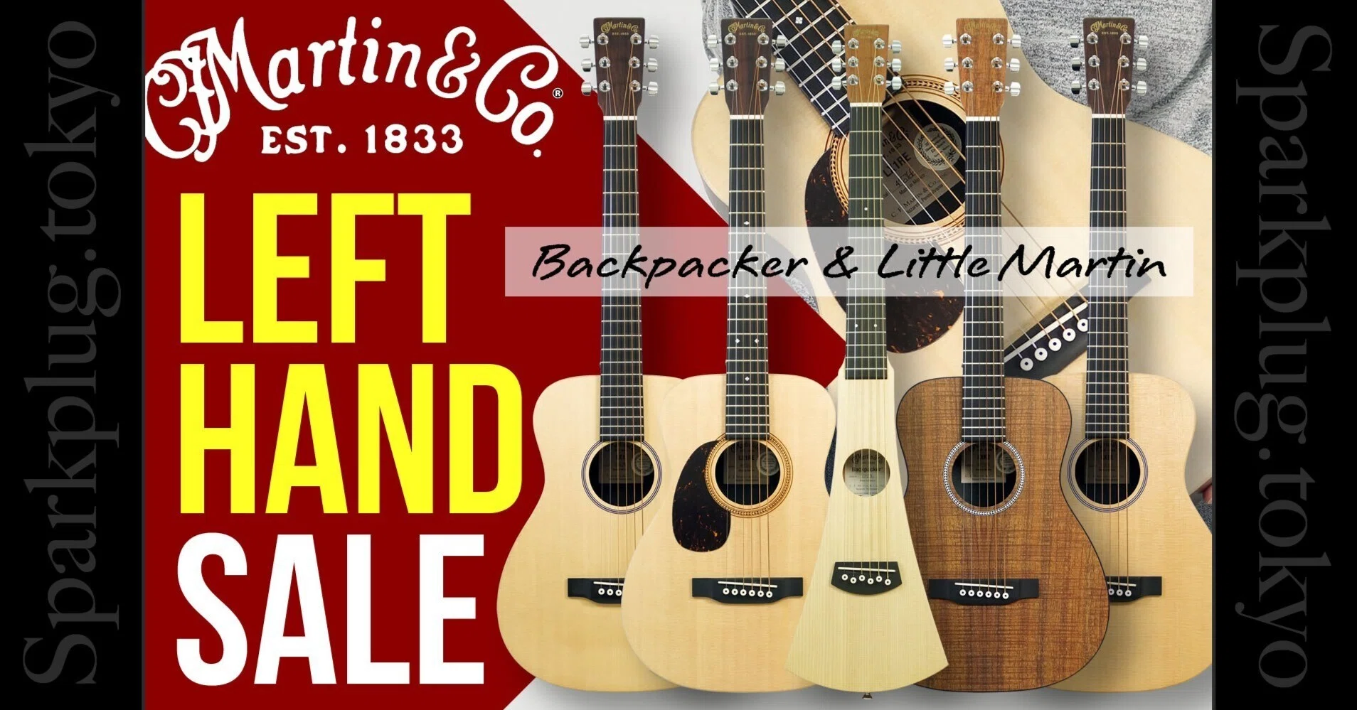 【ケース付】Martin Backpacker Lefty 左利き用 レフティ MARTIN Backpacker Lefty | レフティ福田 中古レフティギター販売