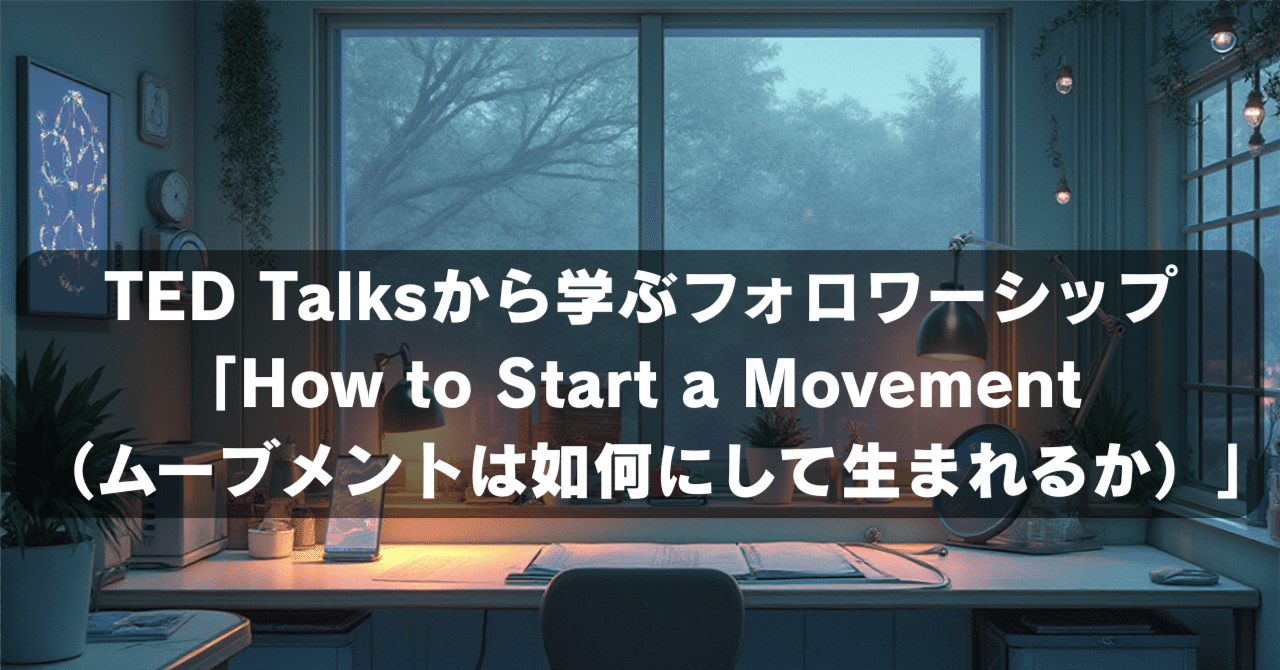 TED Talksから学ぶフォロワーシップ「How to Start a Movement （ムーブメントは如何にして生まれるか）」｜山里海 ...