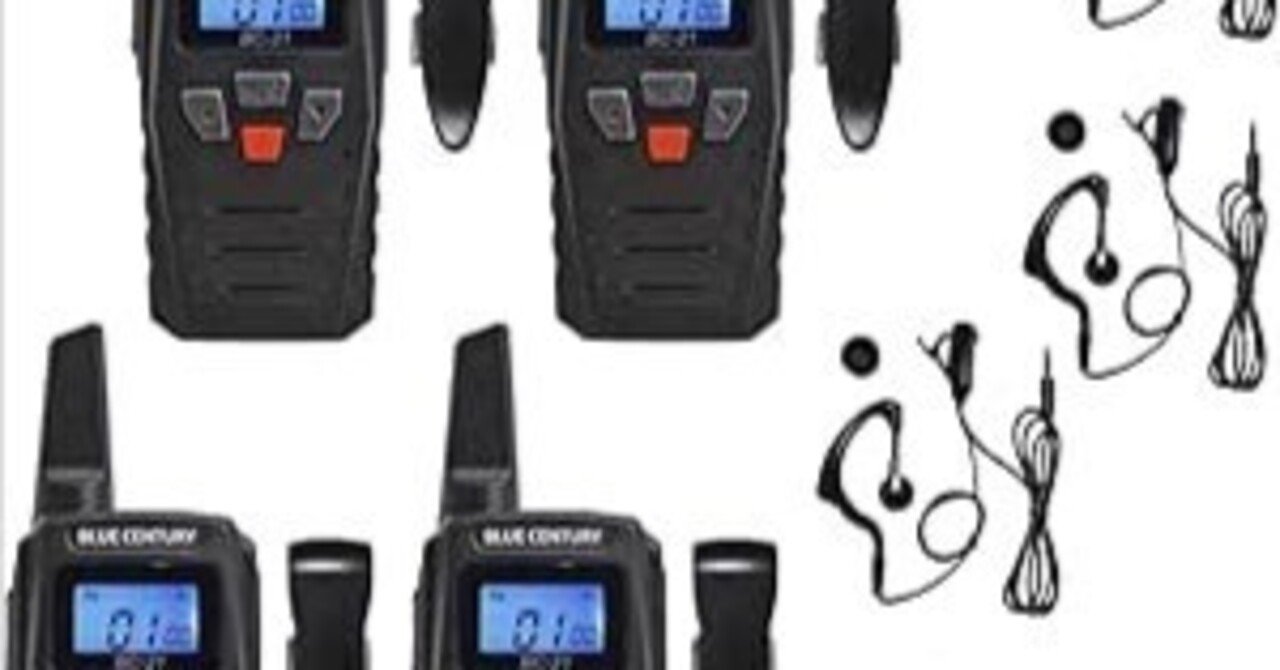 山登り、サバゲー、キャンプで大活躍！最強の4台セットトランシーバー