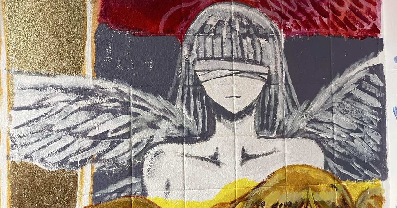 momorin 絵画4点　雪華の天使 天使・悪魔展2024 展示告知、お品書き（製作過程、メイキングあり