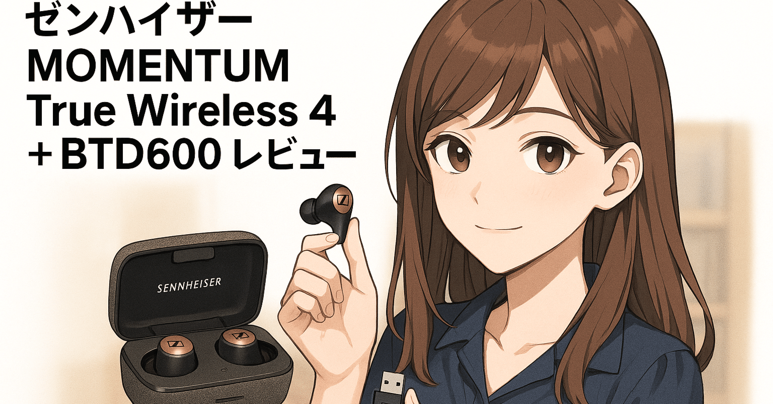 2025年最新】ゼンハイザー MOMENTUM True Wireless 4 + BTD600レビュー