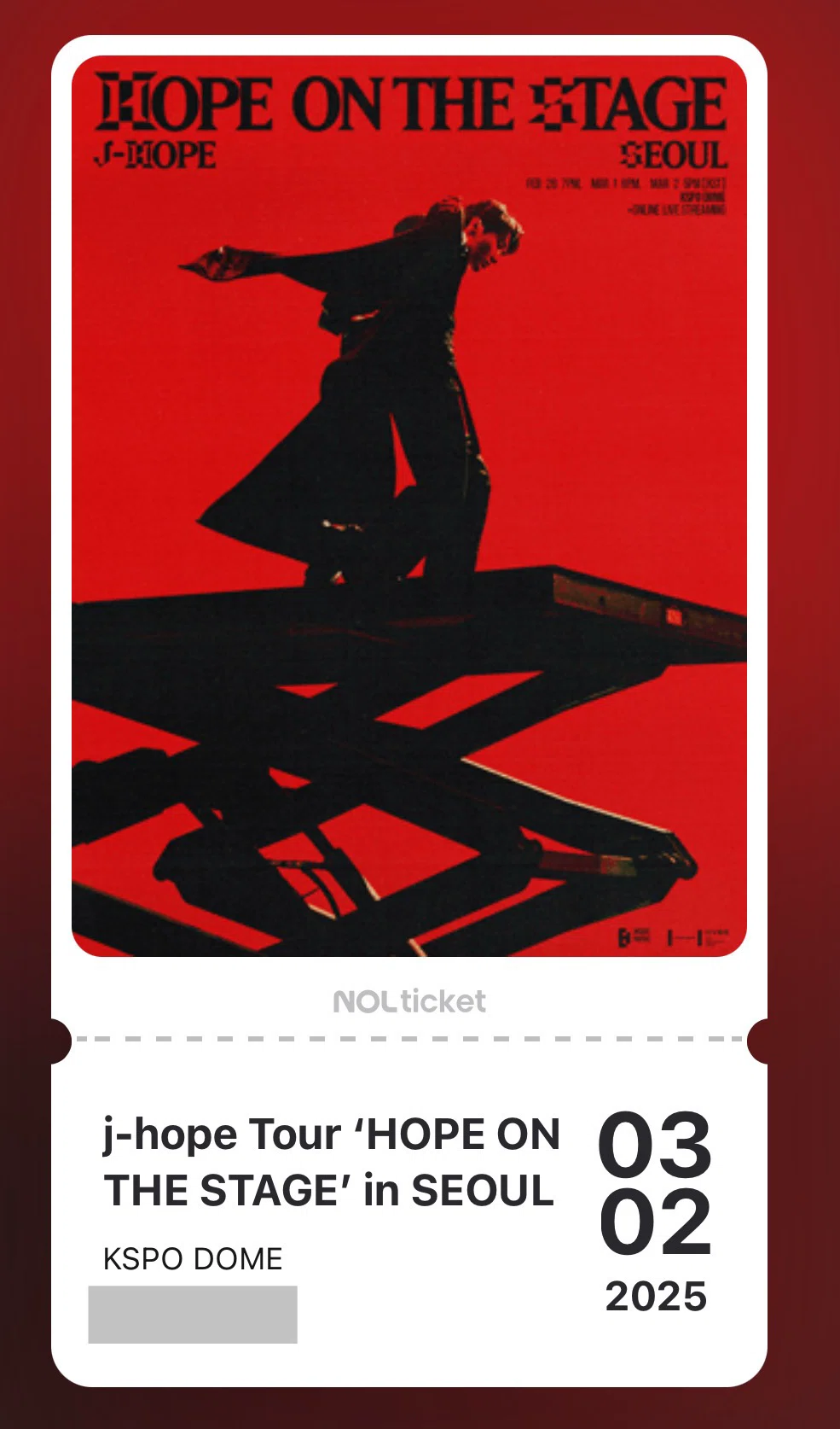 CD HOPE ON THE STAGE ホビマネー 蝶 韓国 ソウル