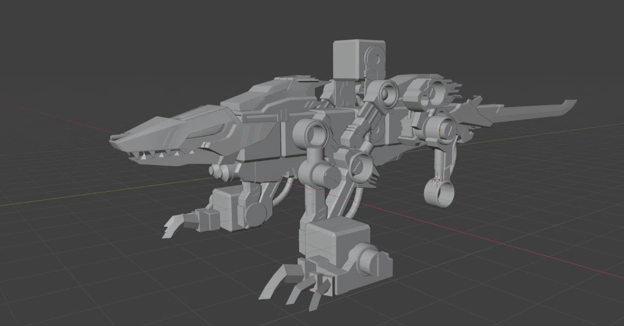 Blenderでダブルアームリザードを作る#1｜Renha-Lab