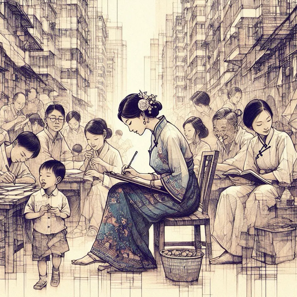 白雙全（Pak Sheung Chuen)の絵画にヒントを得たプロンプト 2｜廣田憲司