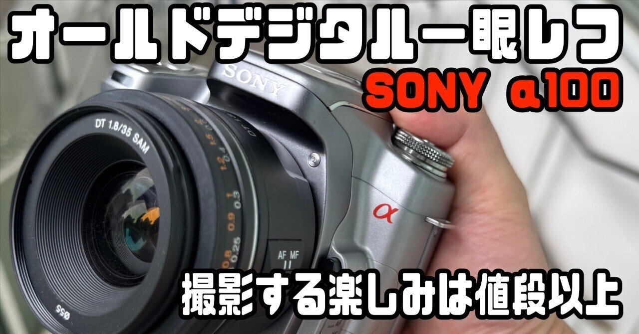SONY α100」オールドデジタル一眼レフを使って写真撮影を楽しもう