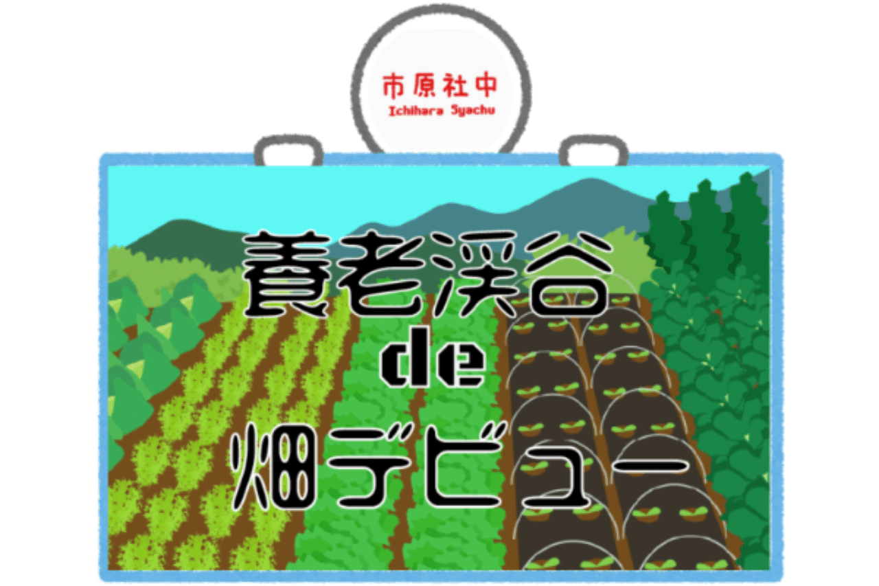 養老渓谷で畑デビューをしよう 市原社中 Note
