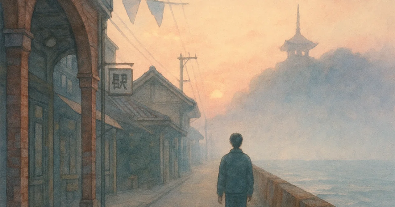 【画作】夢に出てきた風景 夢の中だけにある街｜Terumichi Takahashi