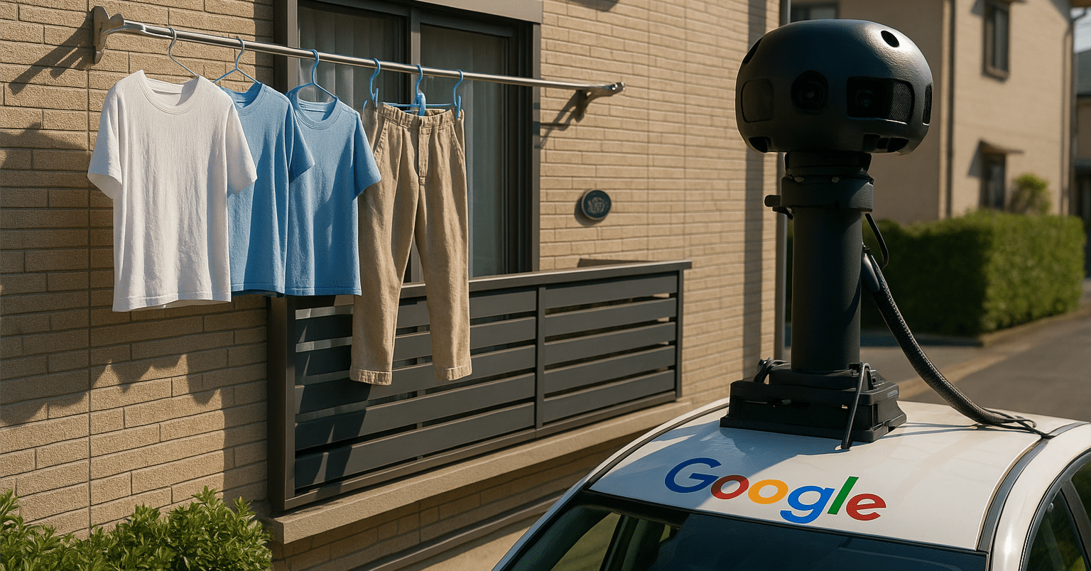 あなたの家、勝手に撮られてない？「グーグルストリートビュー洗濯物