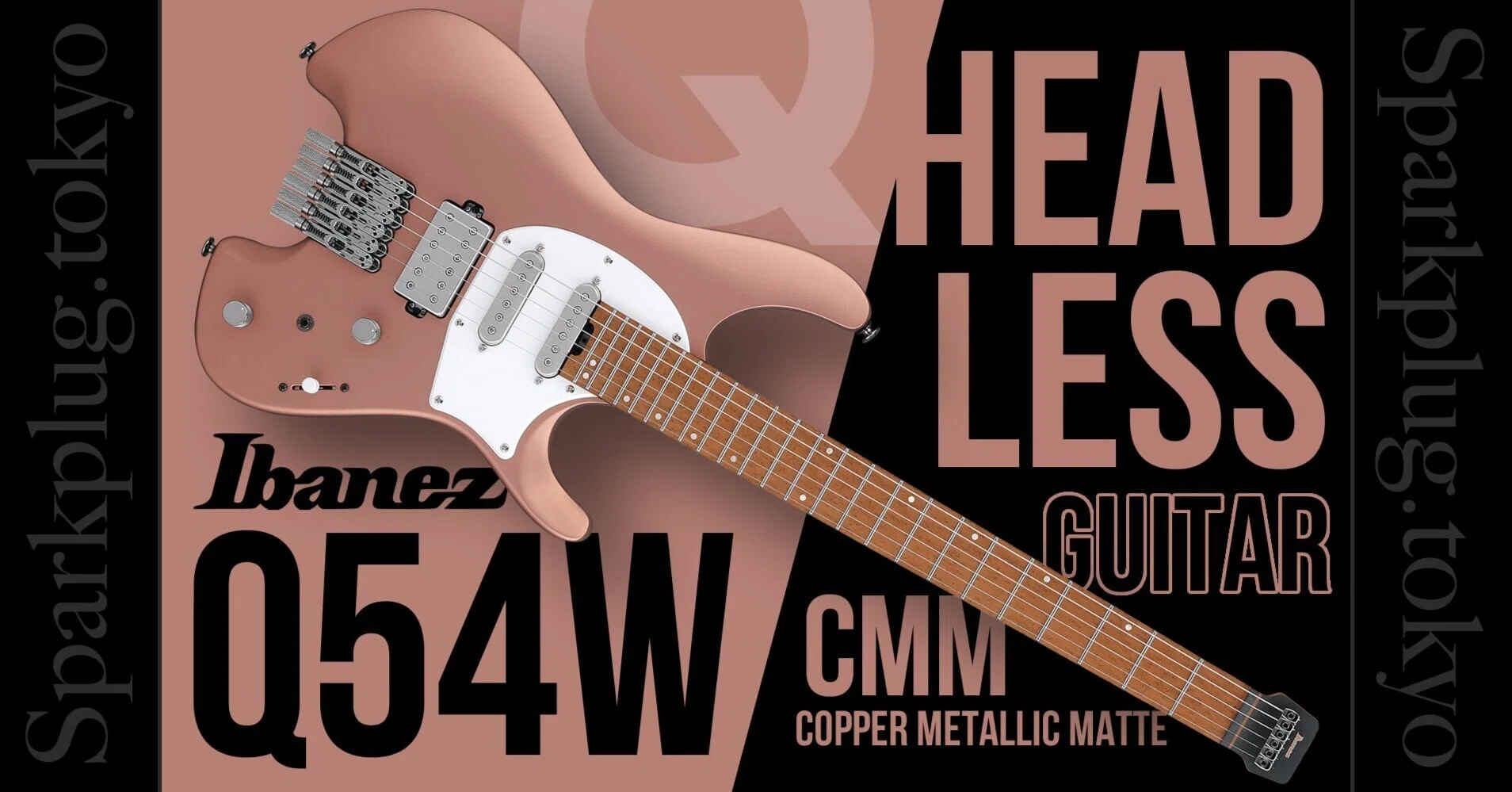 アイバニーズが提案する新たなるヘッドレスギター「Q54W-CMM
