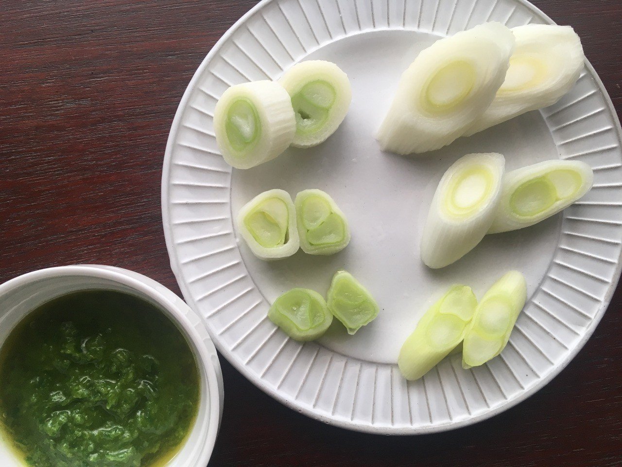 Study11 白ネギを蒸して食べるのに向いている切り方 野菜labo 田野実 温代 Note