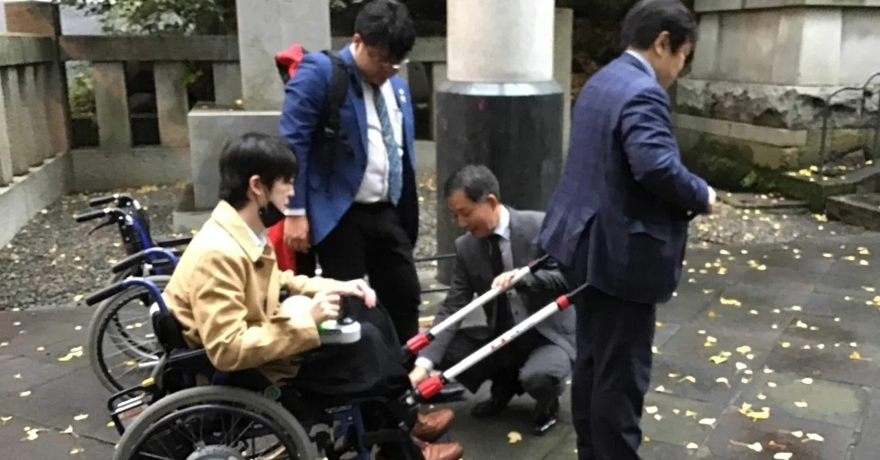 災害緊急時の車いす移動のヒントになる「JINRIKI」を体験しました 