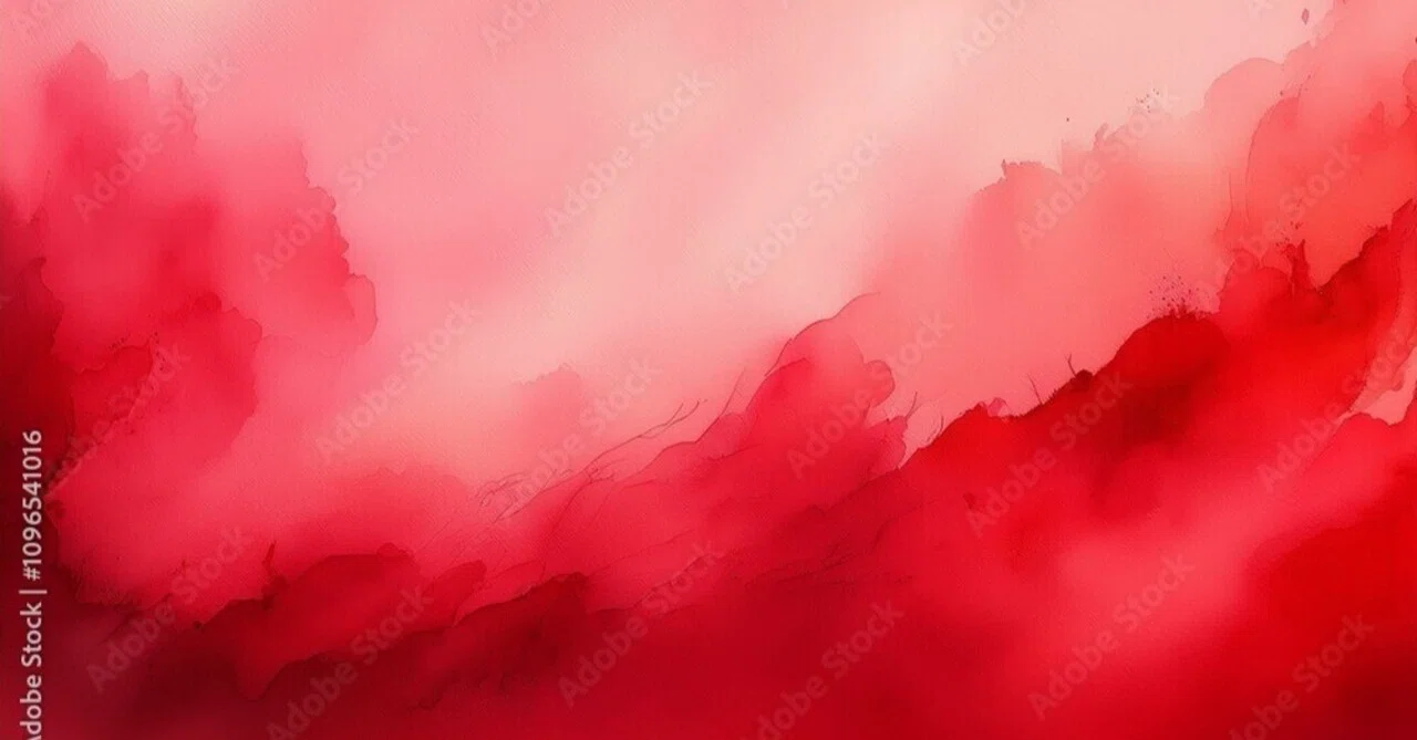 Red Watercolor Gradient Texture|EASY103
