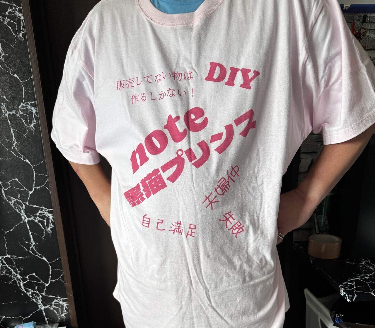 完売 みーこ様☆ピンクと黒Tシャツ トップス