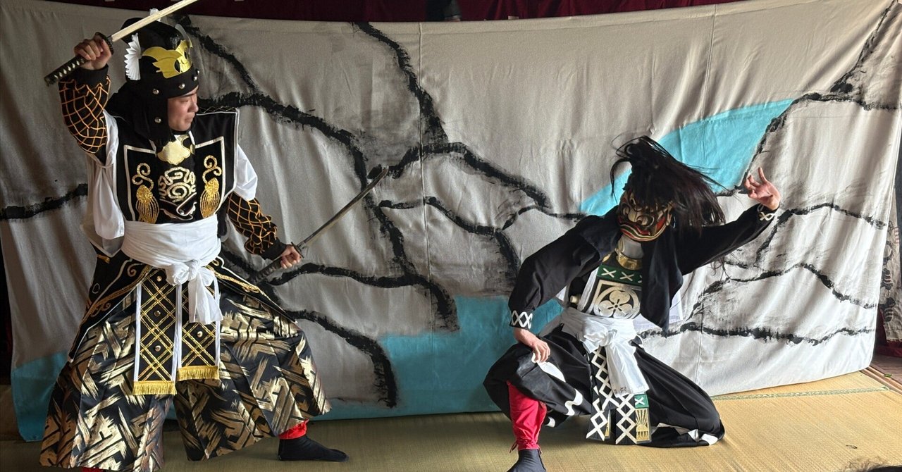 備中神楽（吉備津）新山、初めての公演（at太一や）｜知楽通信