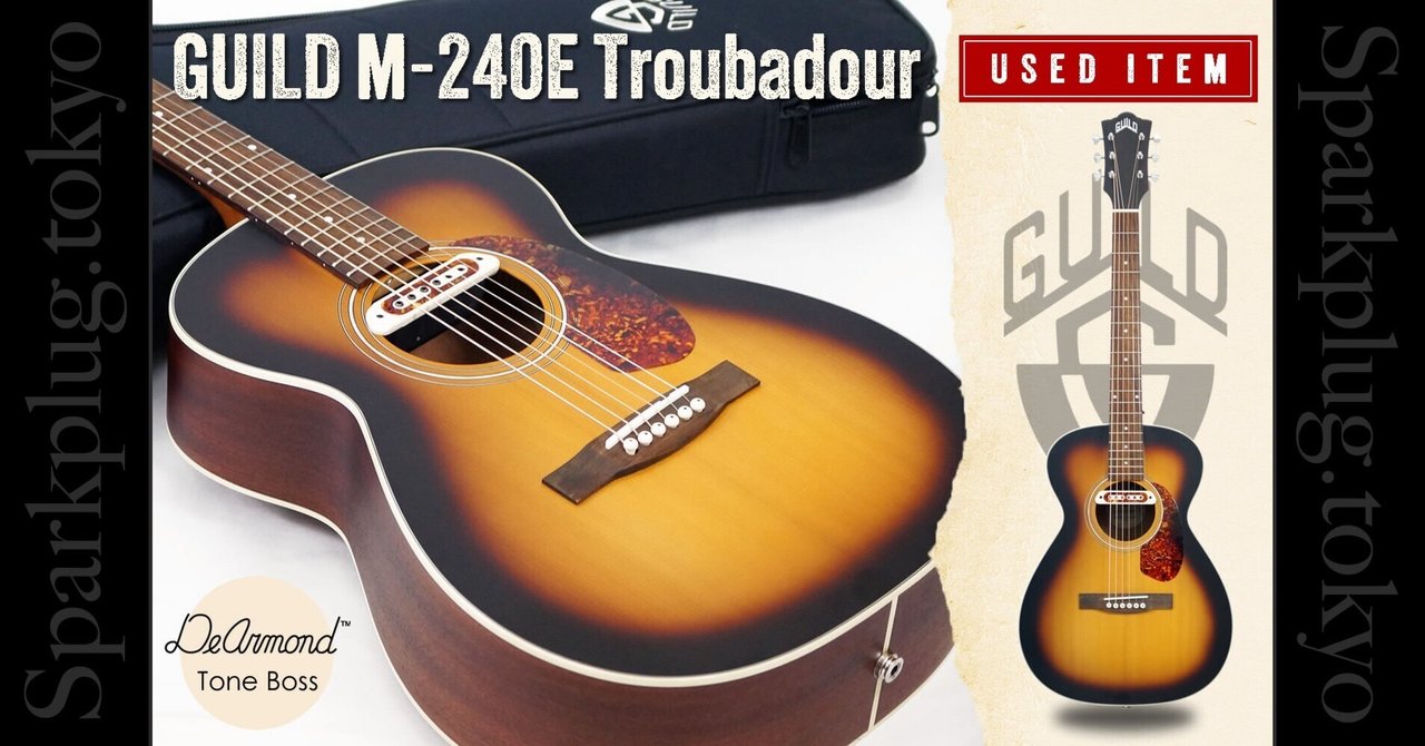 特選中古品！ギルドによる個性派エレアコ「M-240E Troubadour」が中古