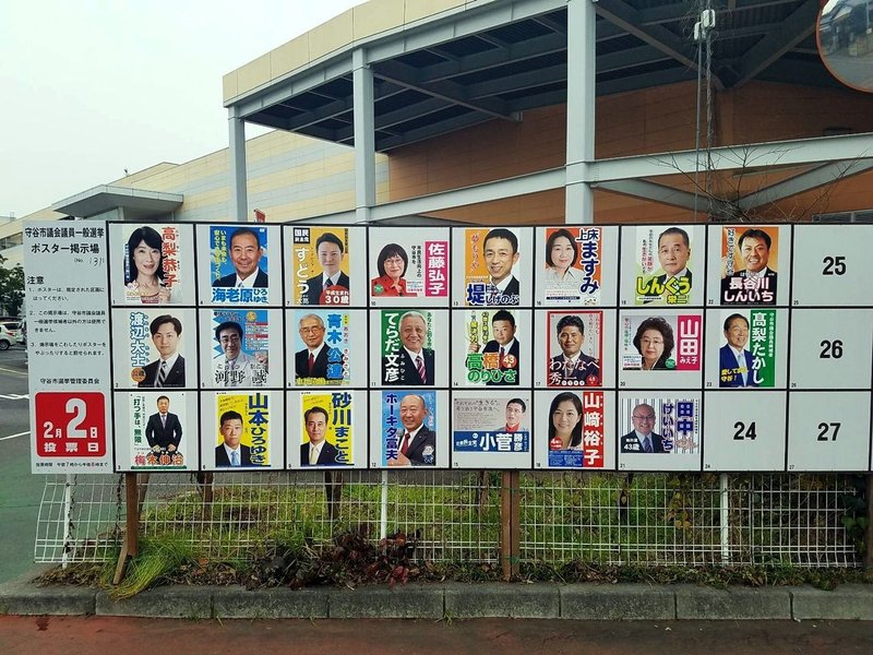 守谷 市議会 議員 選挙