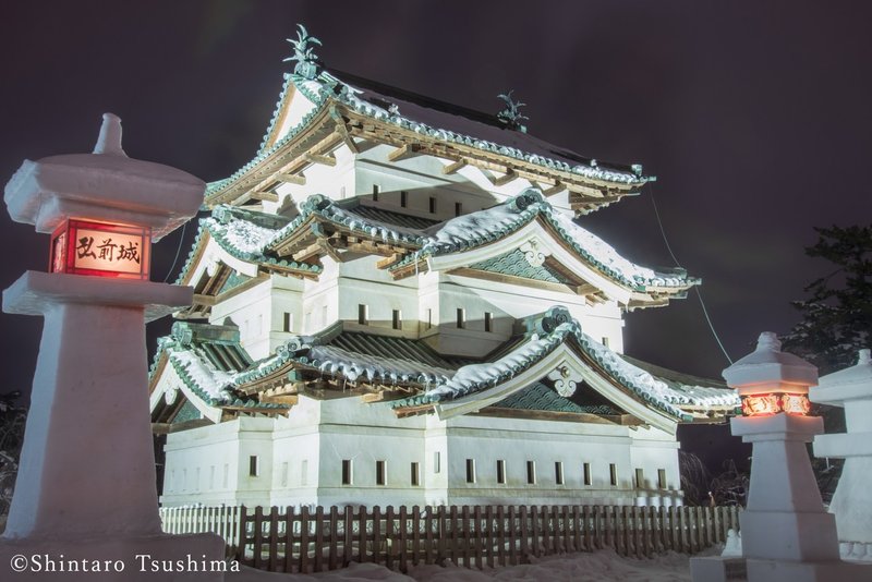 青森県観光スポット 弘前城雪燈籠まつり 弘前市 Shintaro Tsushima Note 青森県観光スポット 弘前城雪燈籠まつり 弘前市 Shintaro Tsushima Note