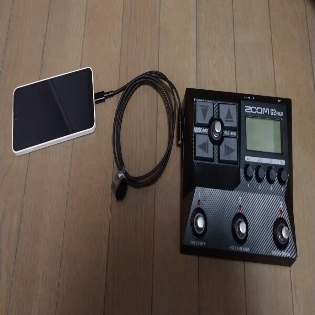 ZOOM G2 FourとAndroidで映像とアンシミュレーターの音を同時に撮る