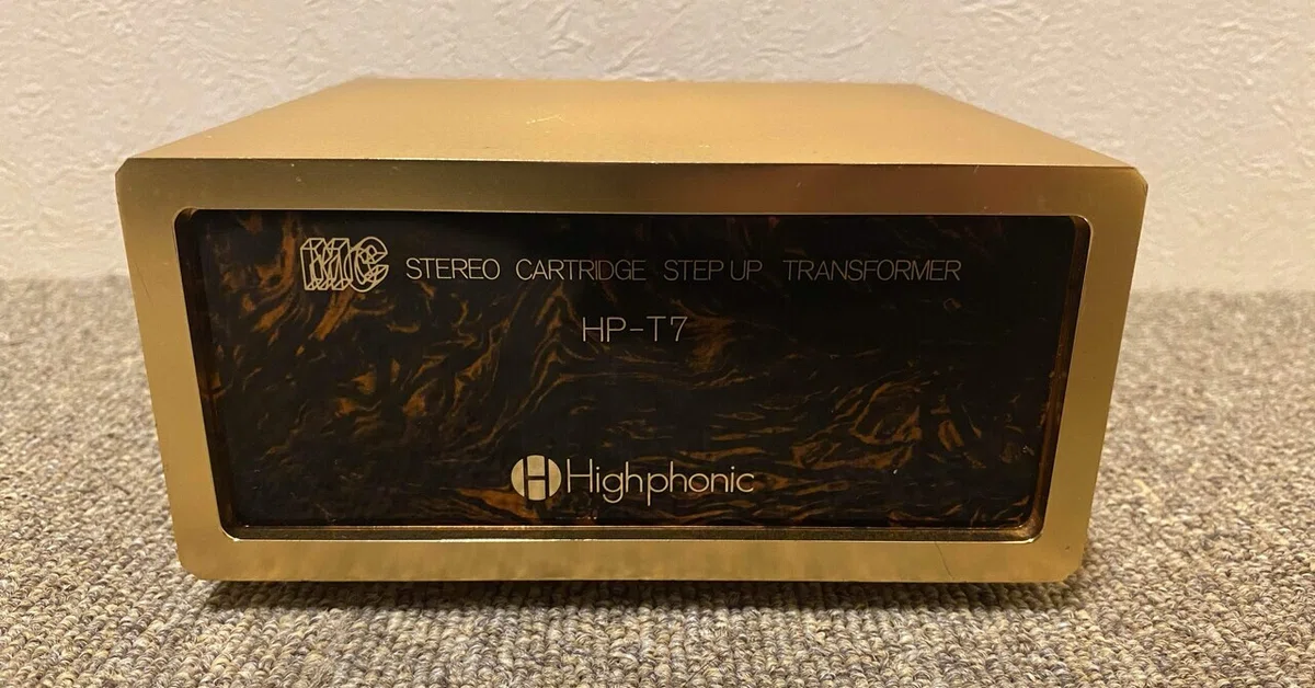 HighphonicのMC型カートリッジ用昇圧トランス HP-T7を紹介・レビューし 