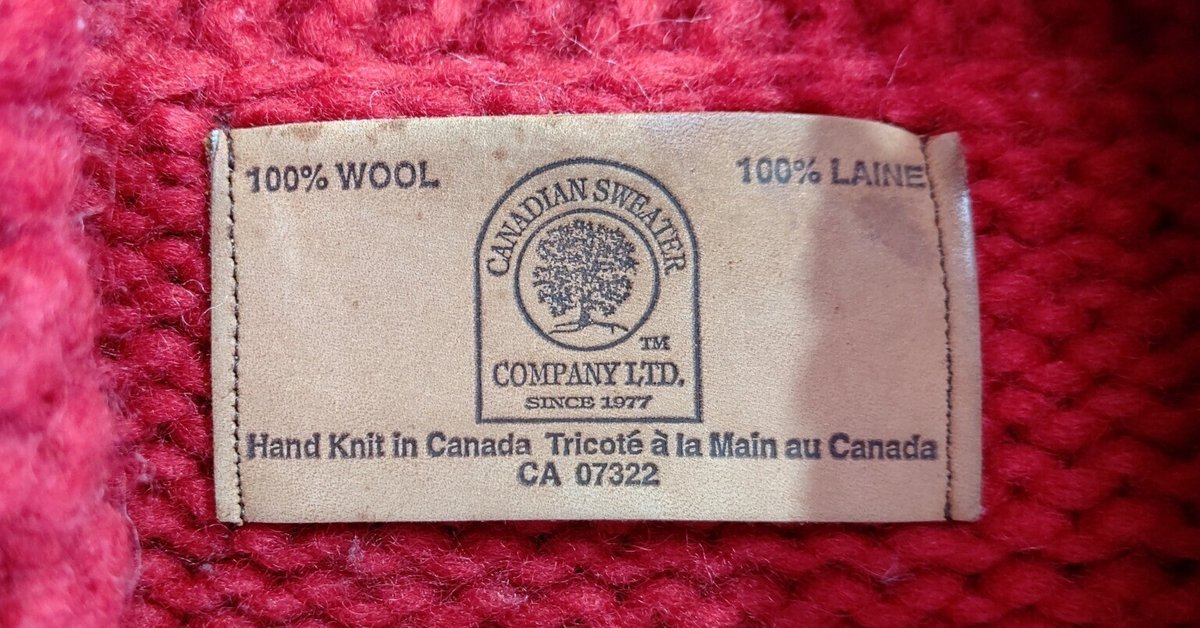 🍁CANADEIAN SWEATER COMPANYのカウチンセーターをレスキュー