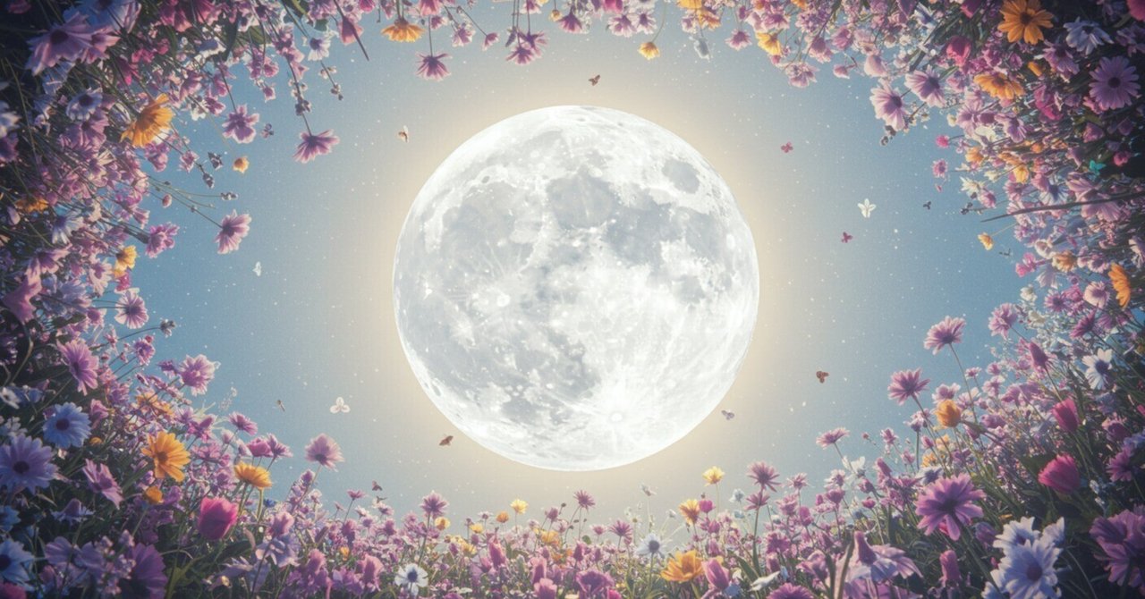 風水開運 波動アート*月華〜宇宙光花〜満月 フラワームーン 風水開運 波動アート*月華〜宇宙光花〜満月 フラワームーン