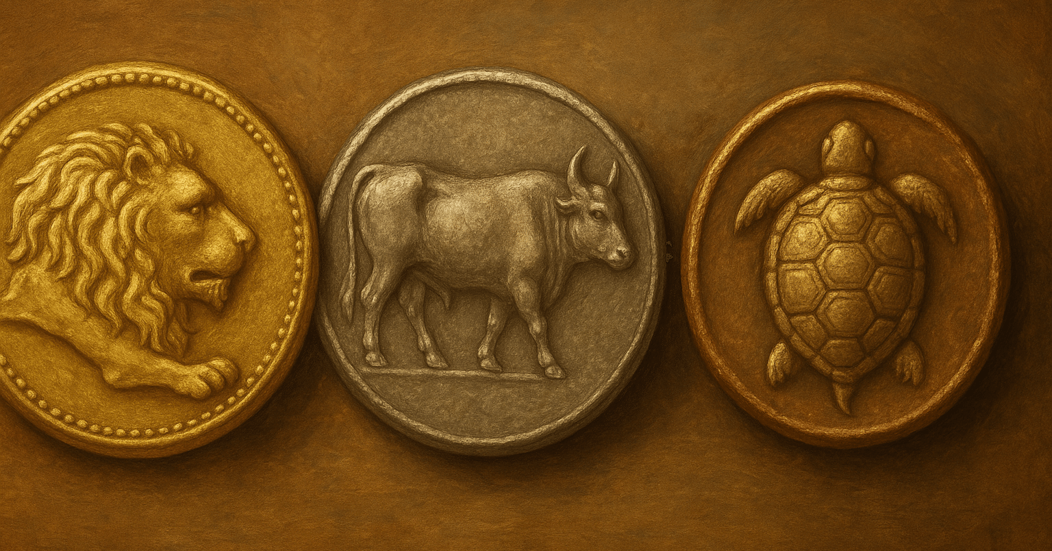 なぜ古代人は貨幣に動物を刻んだ？ ライオン・牛が語るシンボリズム｜コインクロス｜掌の上の歴史学