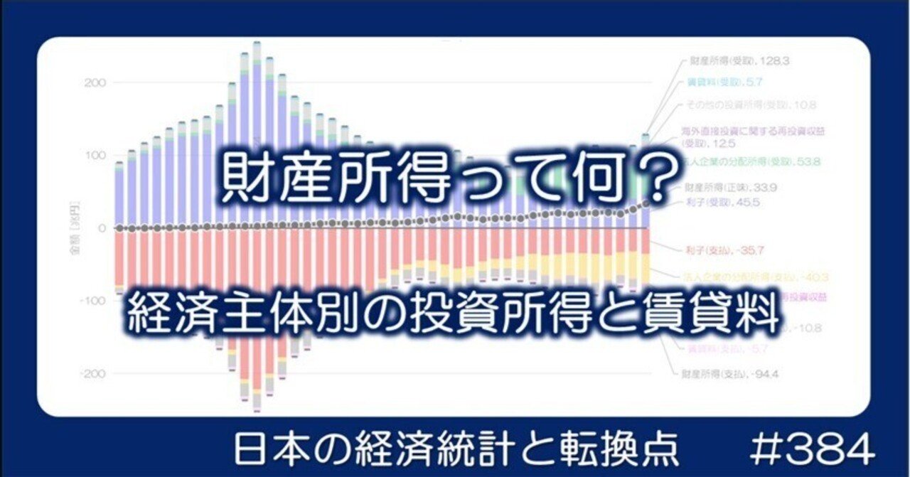 384 財産所得って何？｜小川製作所 | 製造業x経済統計