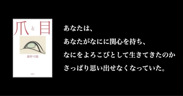爪と目』藤野可織｜蓮水