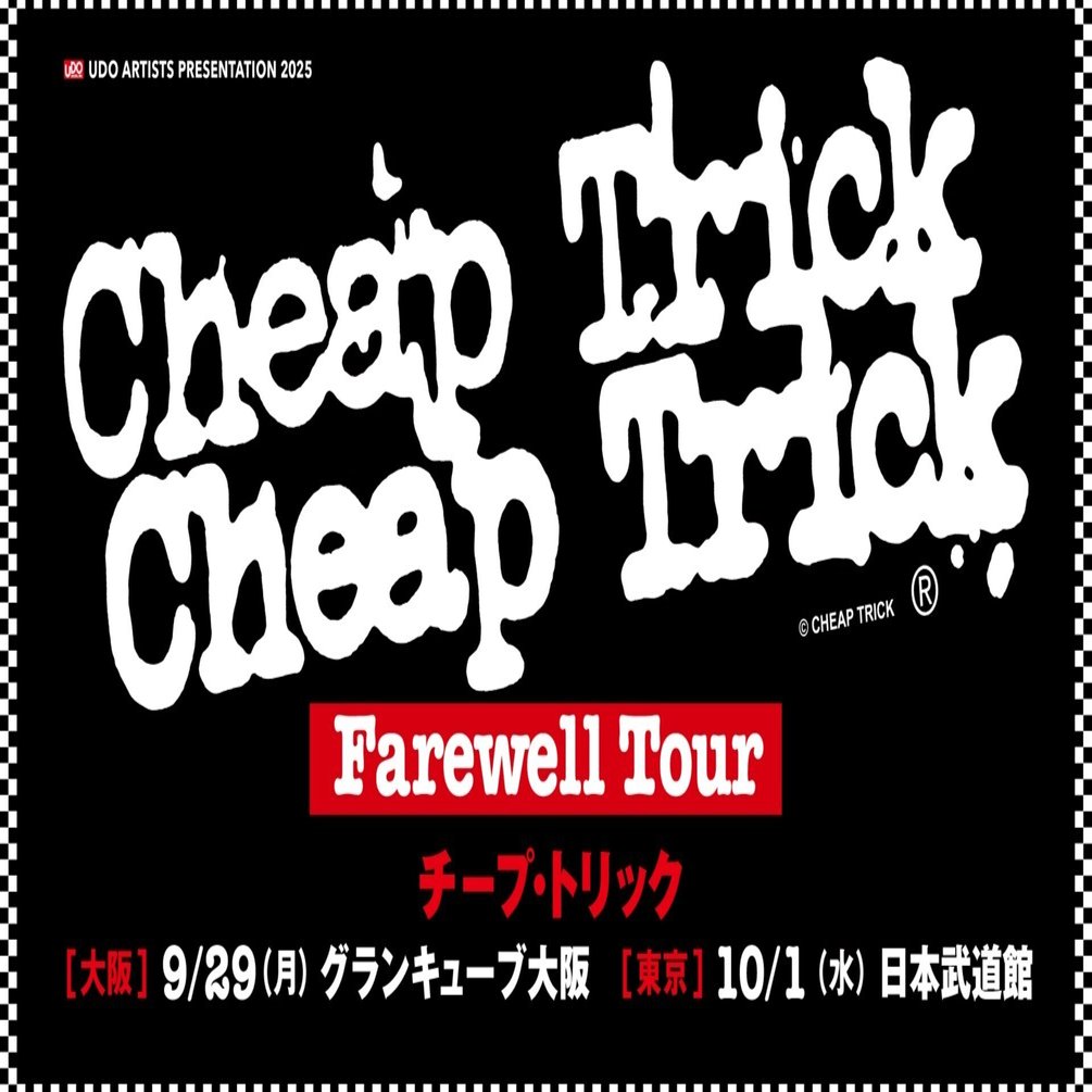 チープトリック　1990 JAPANツアー 超希少！1990年！未使用！cheap trick live japanツアー