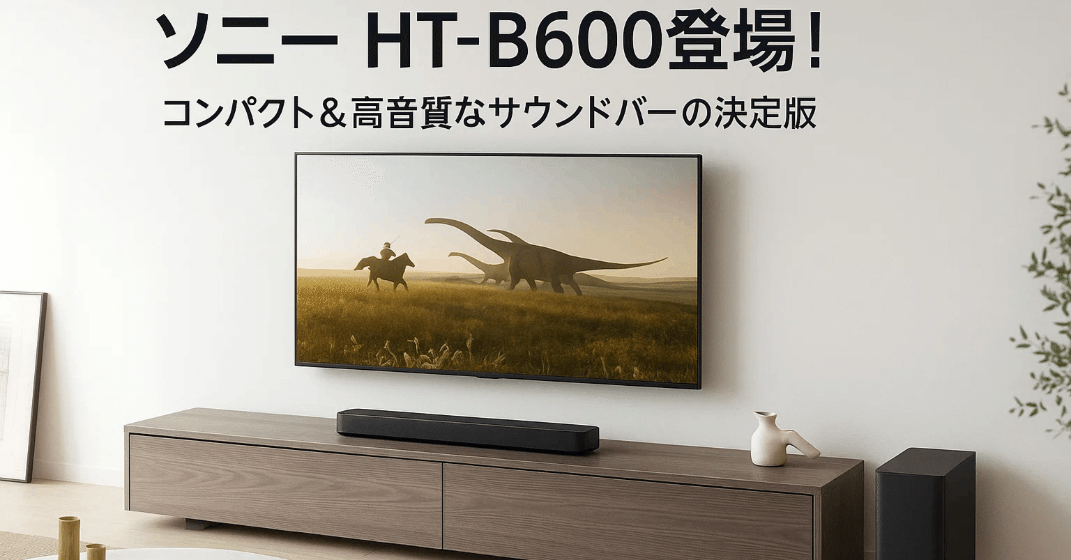 新製品紹介】ソニー HT-B600登場！📢 コンパクトで高音質なサウンド