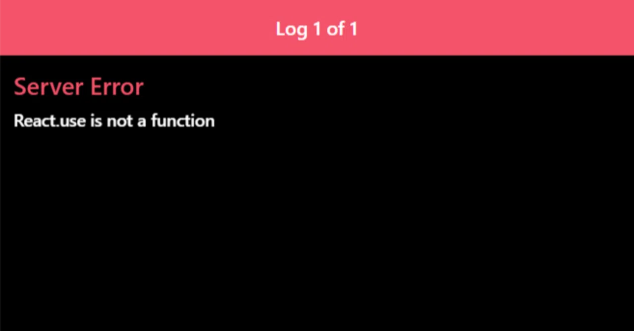 React.use is not a functionのエラーがReact Native×TypeScriptで開発したwebサイトで発生への ...