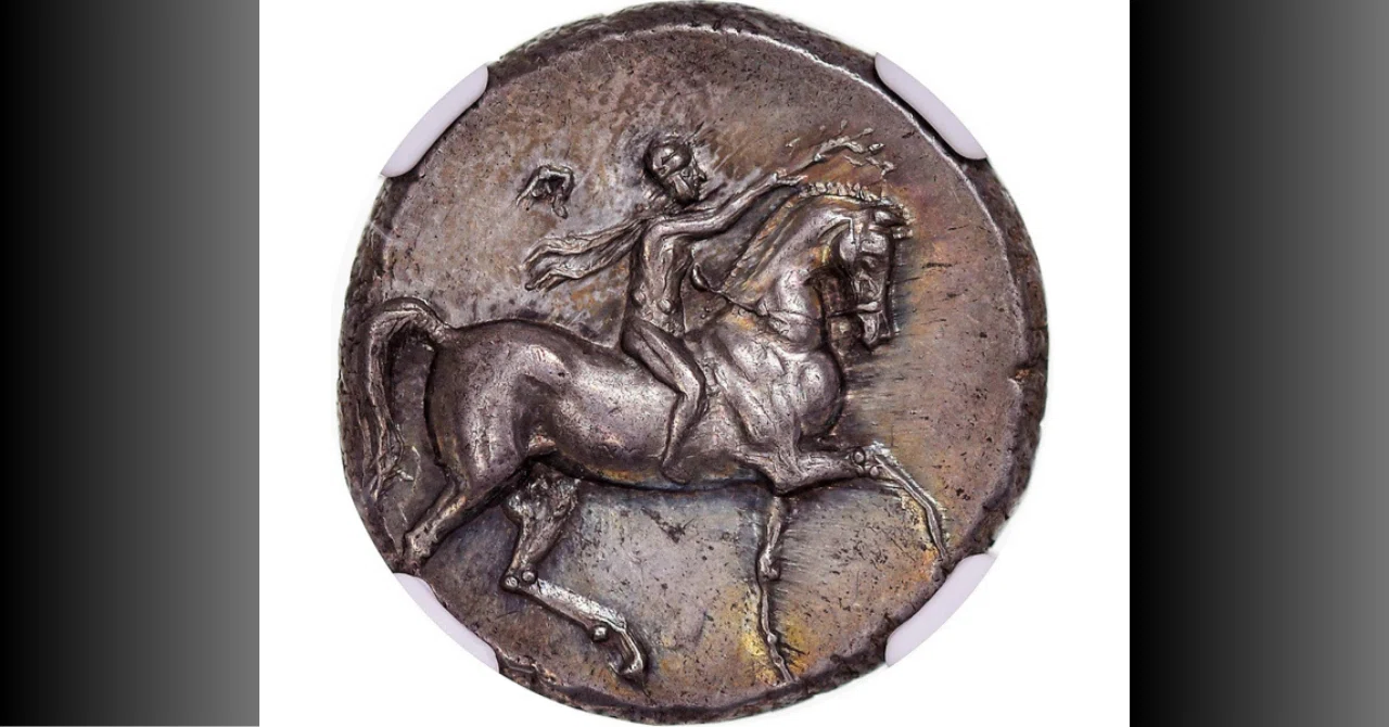 古代ギリシャ カラブリア タラス ディドラクマ銀貨 紀元前3世紀 BC