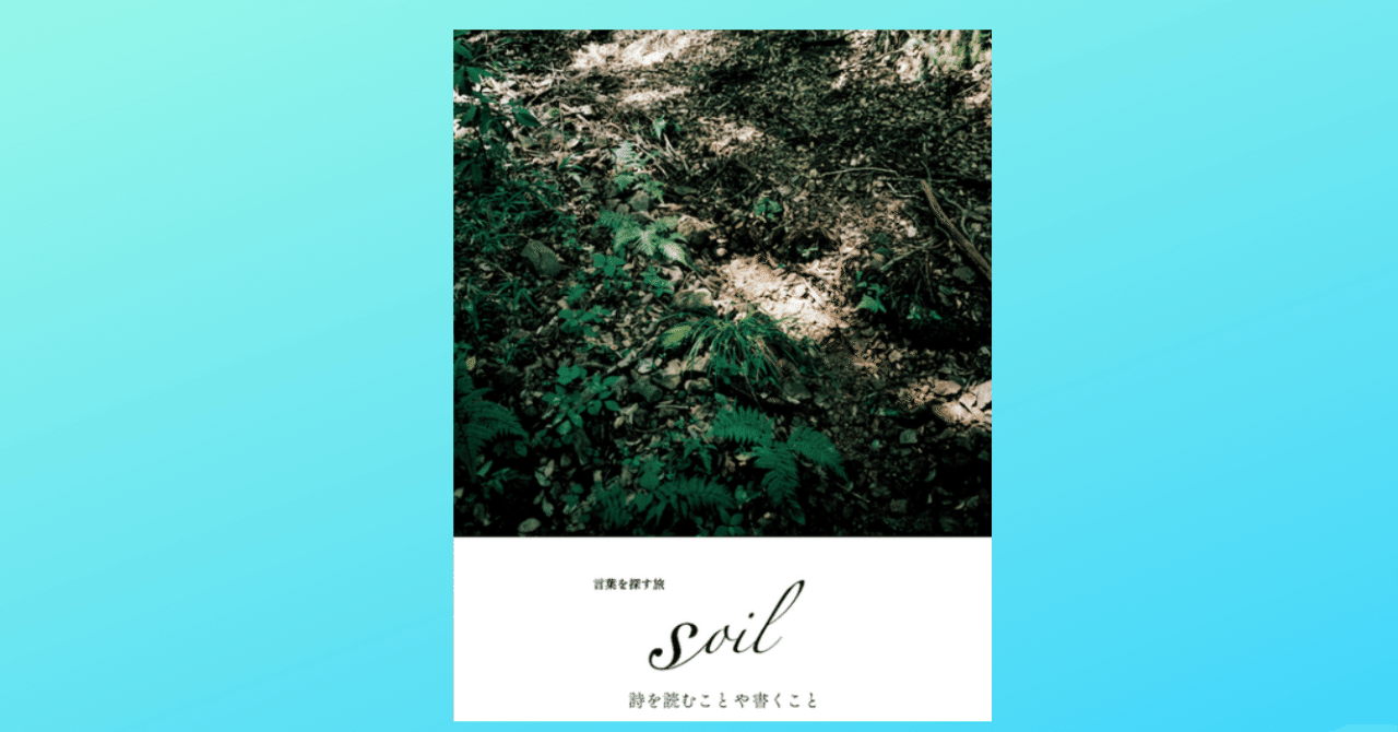 【気質アップ】 文学フリマ東京40で出会った詩誌「SOIL」を読む｜高細玄一（げん） タオル
