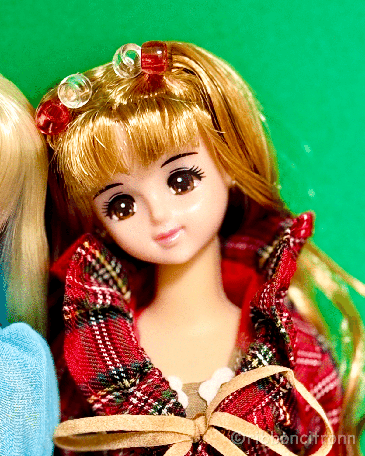 コ*ズ様 ジェニーフレンド27cmドール服 黄色♡レースとギャザー